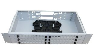Кросс оптический КС, 19", 2U, 48, SC со сплайс-кассетой